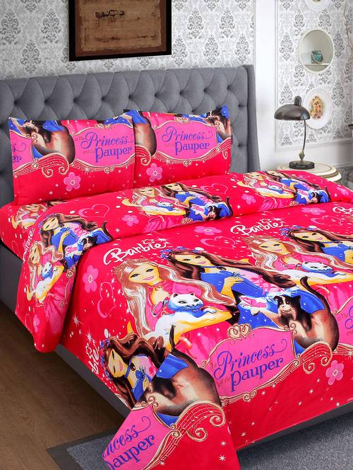 cotton double bedsheet with 2 pillow covers - 15621351 - Very Small Image - 1