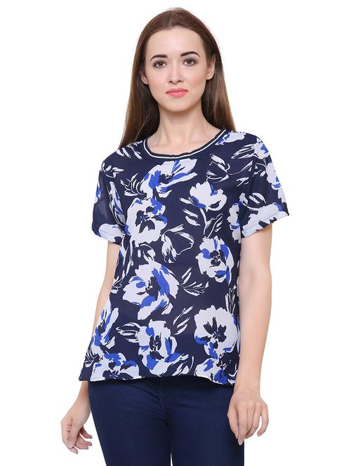 short sleeved floral top - 15621612 - Very Small Image - 1