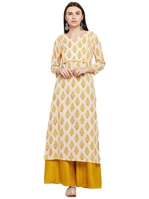 printed straight kurta - 15622411 - Very Small Image - 1