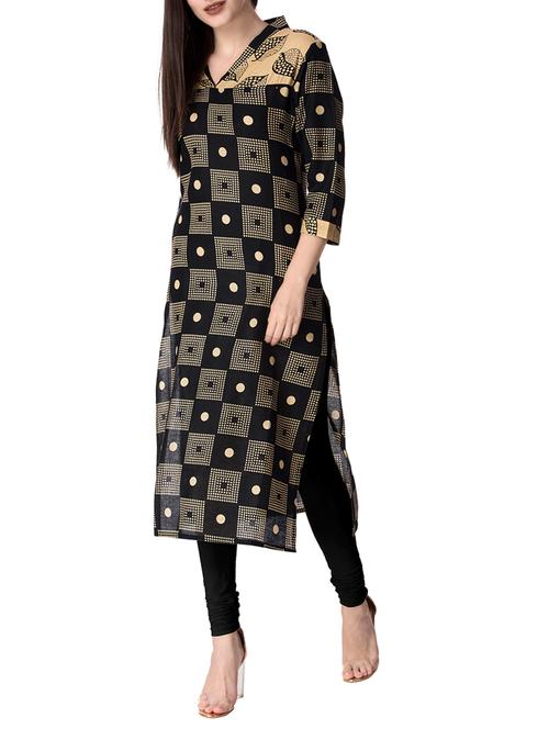 printed straight kurta - 15622642 - Very Small Image - 1