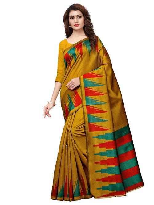 temple bordered saree - 15624343 - Very Small Image - 1