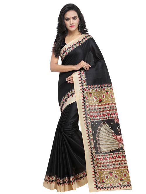 contrast bordered saree - 15624352 - Very Small Image - 1