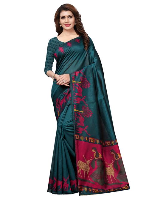 conversational bordered saree - 15624362 - Very Small Image - 1