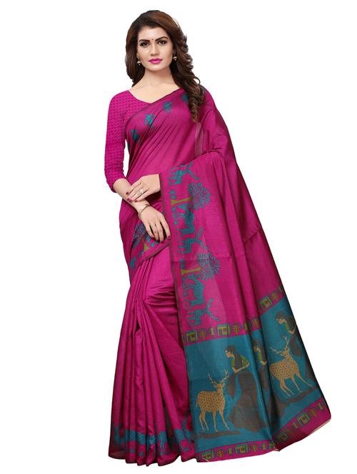 conversational bordered saree - 15624363 - Very Small Image - 1