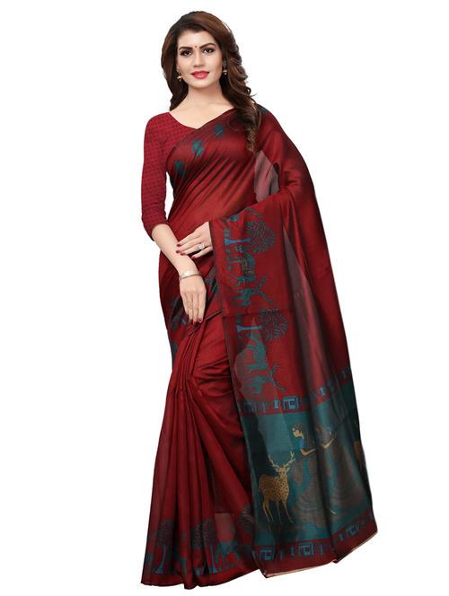 conversational bordered saree - 15624366 - Very Small Image - 1