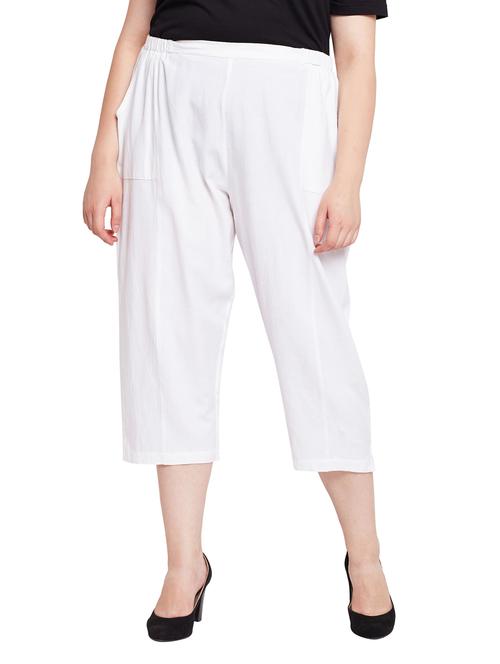 elasticated waist pocket patch plus capri - 15624494 - Very Small Image - 1