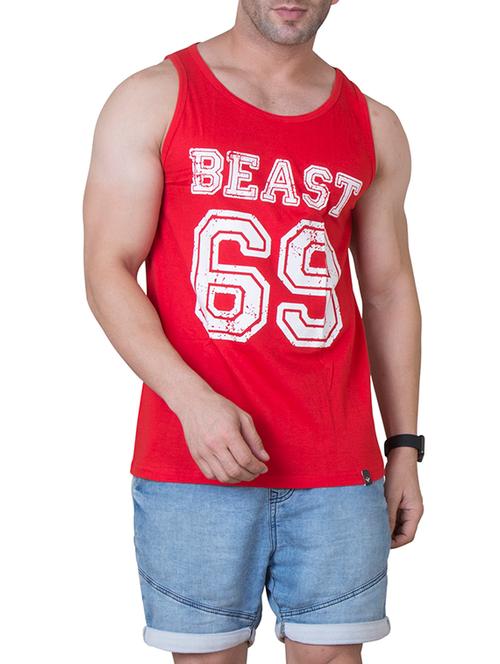 red cotton vest - 15624603 - Very Small Image - 1