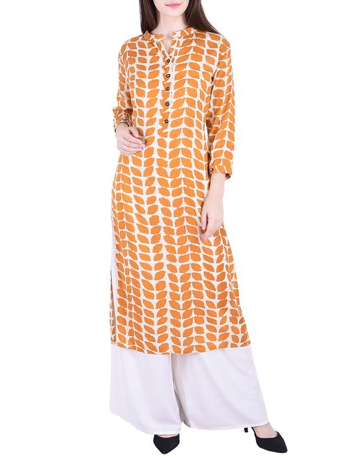 printed straight kurta - 15624776 - Very Small Image - 1