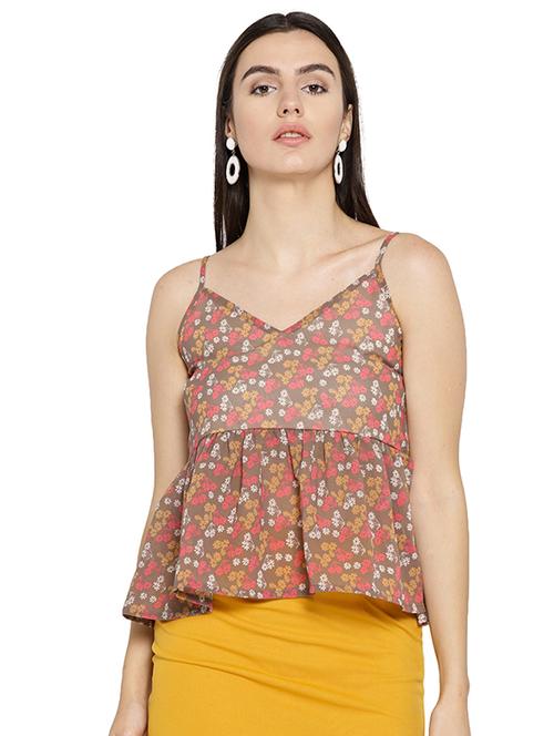 floral flared top - 15624953 - Very Small Image - 1