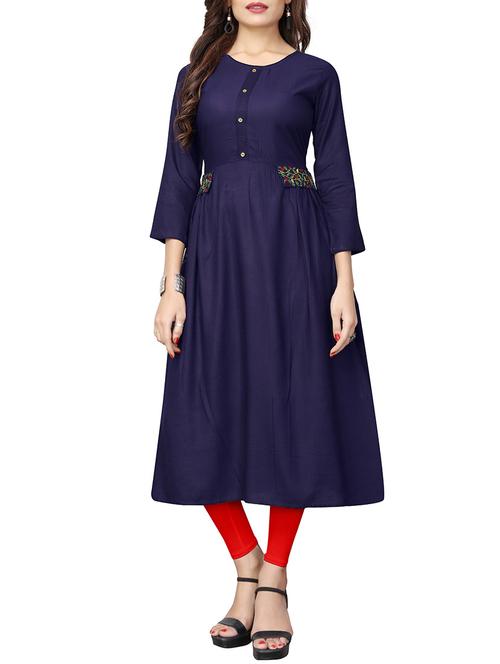 women's flared kurta - 15624984 - Very Small Image - 1
