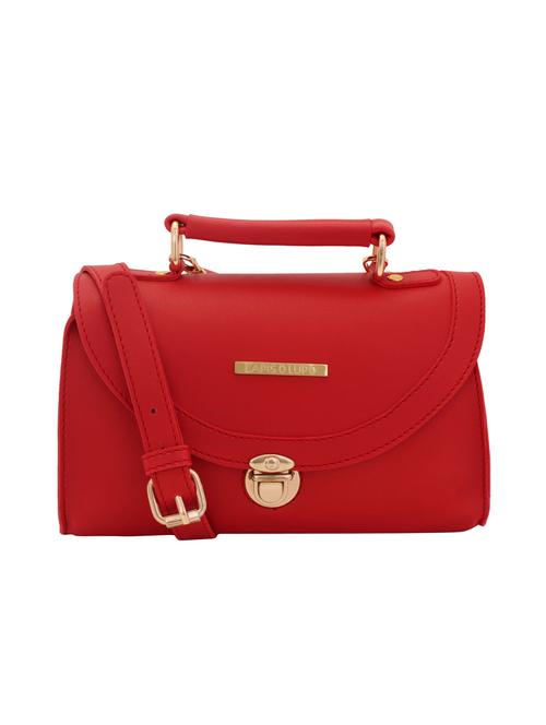 red leatherette (pu) regular satchel - 15625792 - Very Small Image - 1