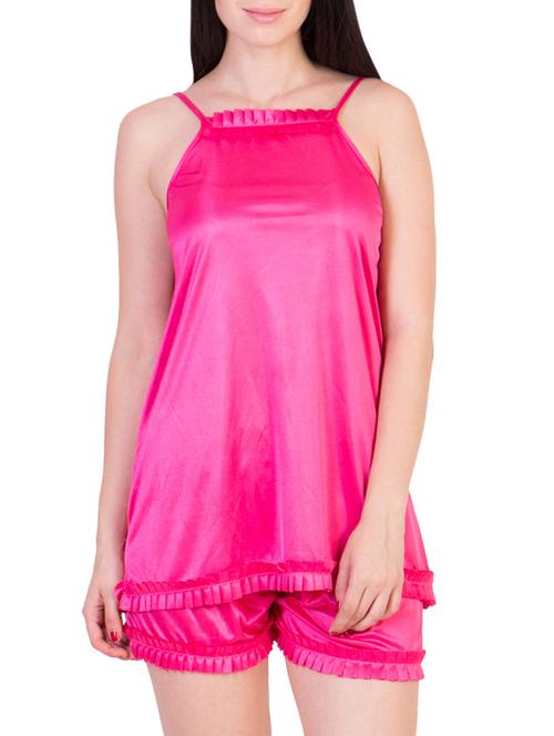 frill detail nightwear shorts set - 15626835 - Very Small Image - 1