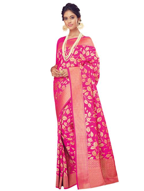 golden zari banarasi saree - 15626862 - Very Small Image - 1