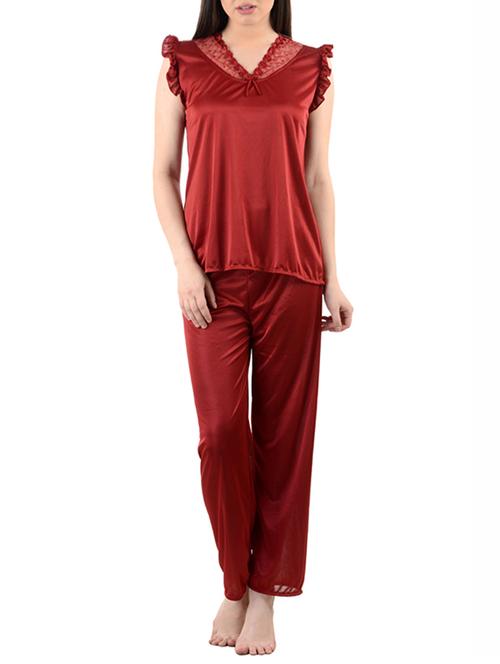 lace detail nightwear set - 15626887 - Very Small Image - 1