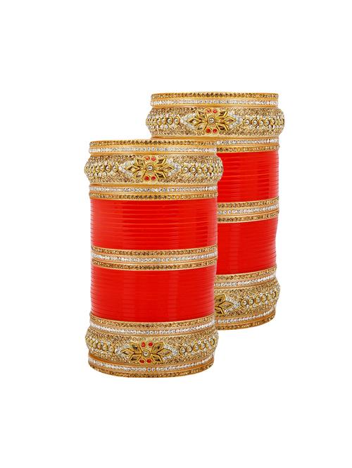 red gold tone stone bangles - 15627469 - Very Small Image - 1