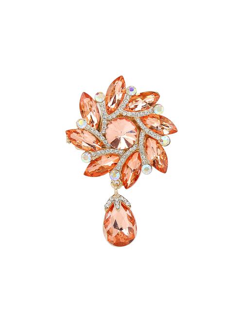 beige metal brooch - 15627821 - Very Small Image - 1