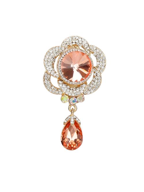 beige metal brooch - 15627845 - Very Small Image - 1