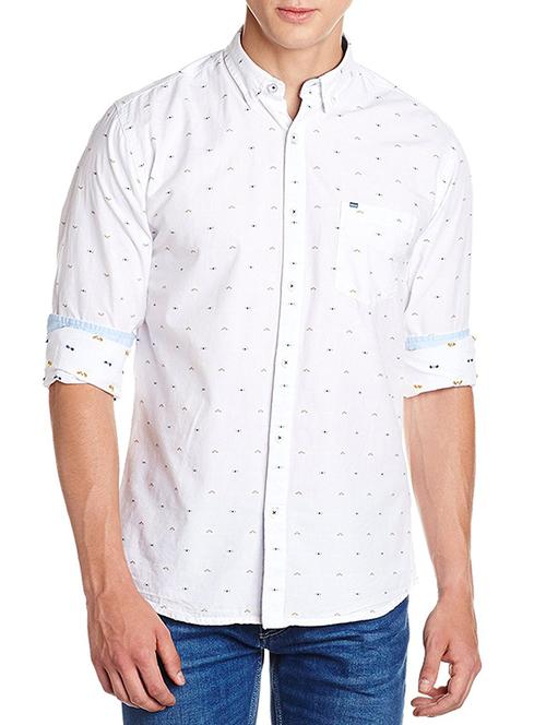 white cotton casual shirt - 15628504 - Very Small Image - 1