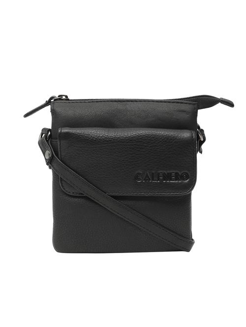 black leatherette (pu) sling bag - 15628718 - Very Small Image - 1