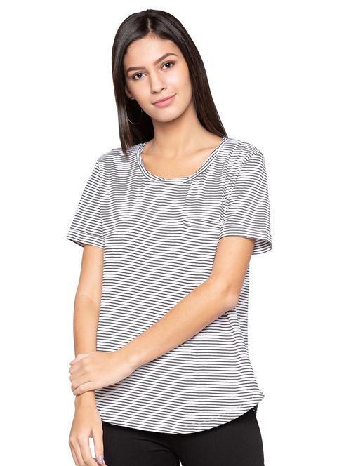 pocket detail striped tee - 15628933 - Very Small Image - 1