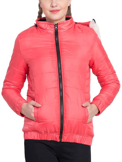 fur hooded puffer jacket - 15629226 - Very Small Image - 1