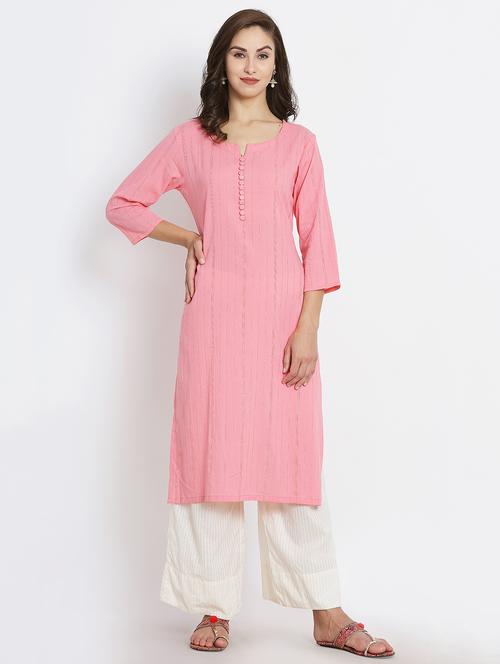 textured stripes stripes kurta - 15629341 - Very Small Image - 1