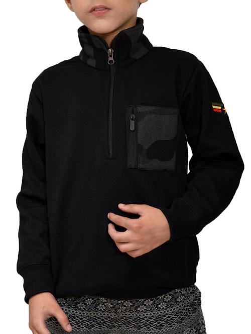 black fleece sweatshirt - 15629410 - Very Small Image - 1