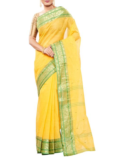 zari bordered tant saree - 15630314 - Very Small Image - 1