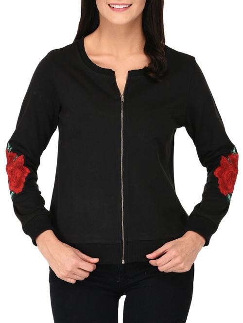 floral embroidered sleeved sweatshirt - 15630764 - Very Small Image - 1