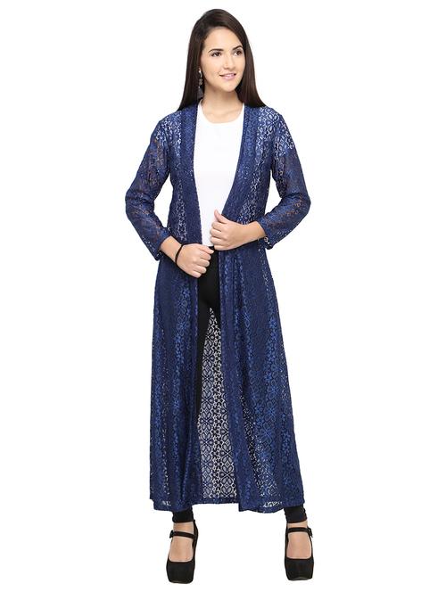 floral lace sheer shrug - 15631886 - Very Small Image - 1