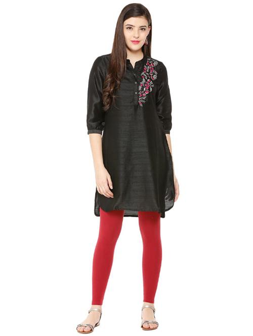 high low embroidered kurta - 15632139 - Very Small Image - 1