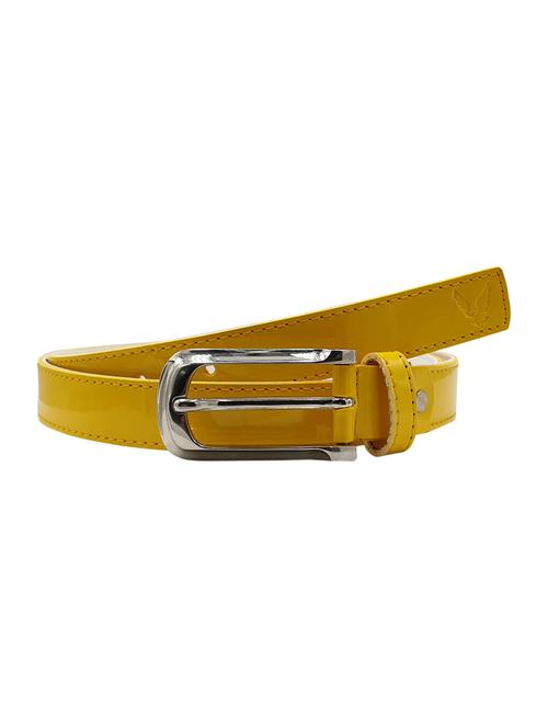 yellow leatherette (pu belt - 15632407 - Very Small Image - 1