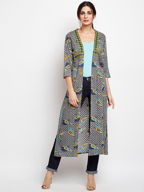 printed long shrug - 15634730 - Very Small Image - 1