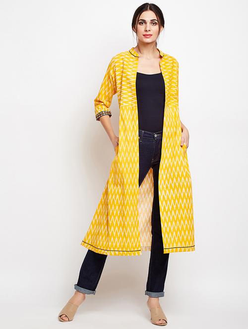 ikat printed pockets shrug - 15634732 - Very Small Image - 1