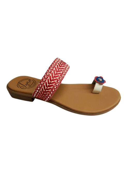 red one toe sandals - 15635312 - Very Small Image - 1