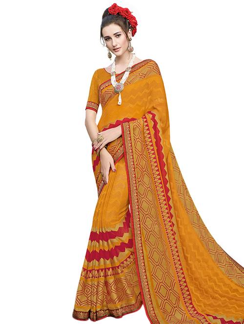 chevron woven saree with blouse - 15635459 - Very Small Image - 1