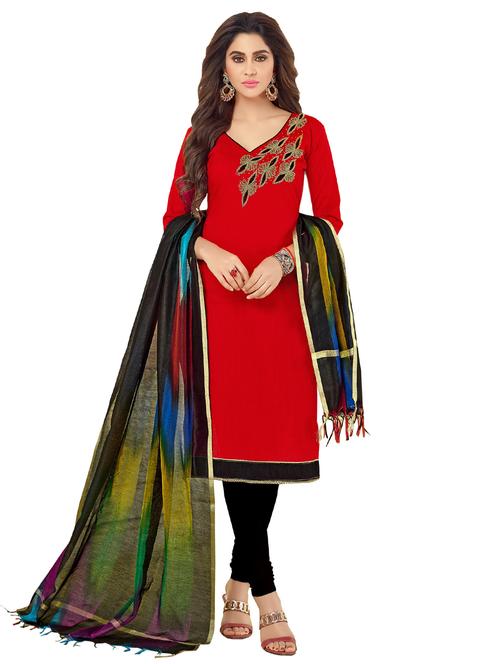 zardosi work churidaar suit - 15636510 - Very Small Image - 1