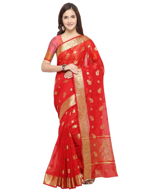 zari conversational kota doria saree with blouse - 15636825 - Very Small Image - 1