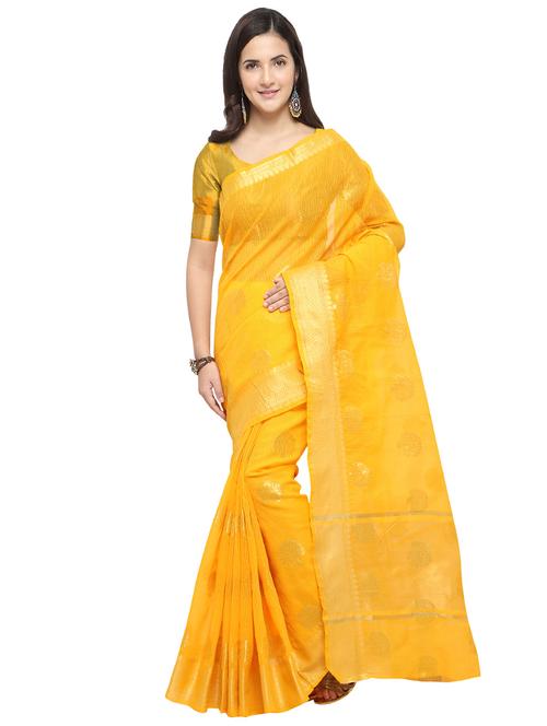 zari motifs kota doria saree with blouse - 15636826 - Very Small Image - 1
