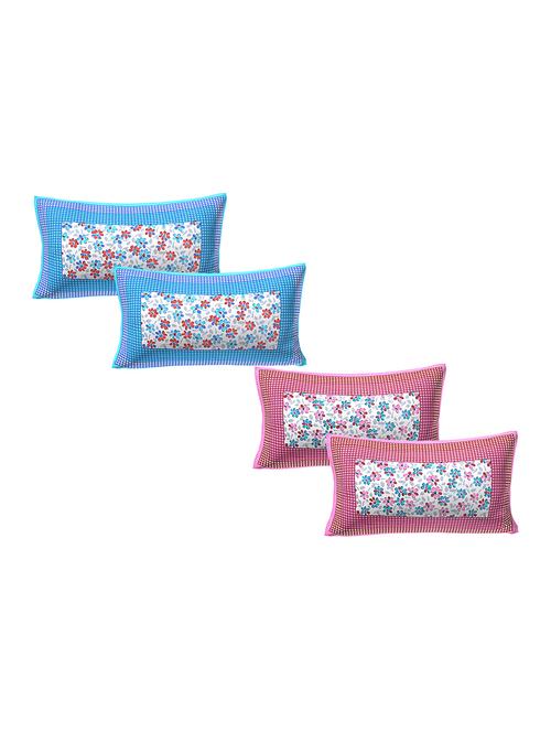 cotton pillow covers 2 sets (4 pieces)-17"x27" - 15637258 - Very Small Image - 1