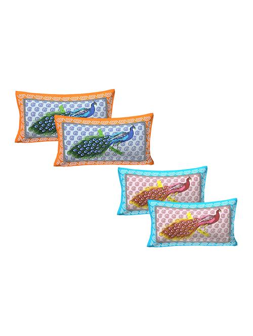 cotton pillow covers 2 sets (4 pieces)-17"x27" - 15637267 - Very Small Image - 1