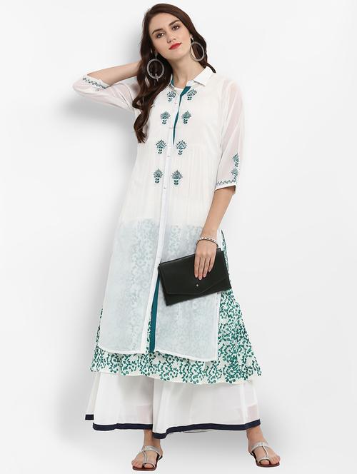 layered printed kurta - 15637489 - Very Small Image - 1