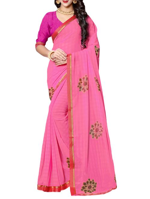 digital graphic printed saree with blouse - 15640048 - Very Small Image - 1