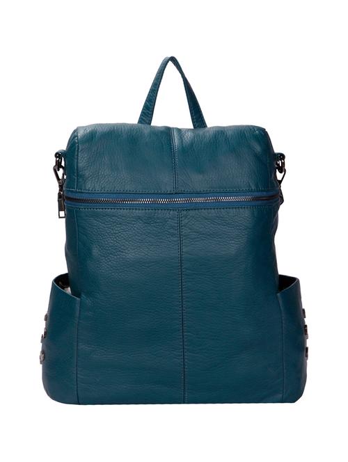 blue leatherette (pu) fashion backpack - 15640434 - Very Small Image - 1