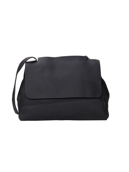 black leatherette (pu) sling bag - 15640519 - Very Small Image - 1