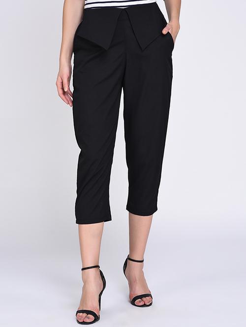 fold over panel cropped trouser - 15640689 - Very Small Image - 1