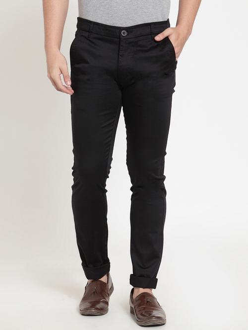 black cotton chinos - 15640807 - Very Small Image - 1