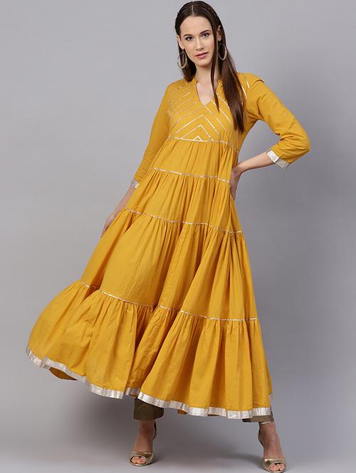 tiered gotta work kurta - 15640888 - Very Small Image - 1