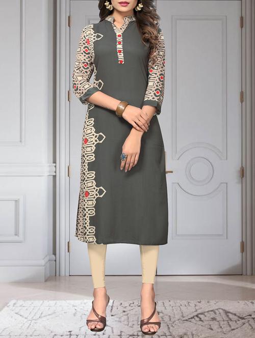 women's straight kurta - 15643441 - Very Small Image - 1