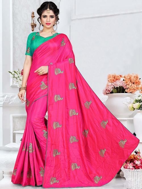 conversational embroidered saree with blouse - 15644402 - Very Small Image - 1